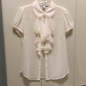 Cream colored blouse